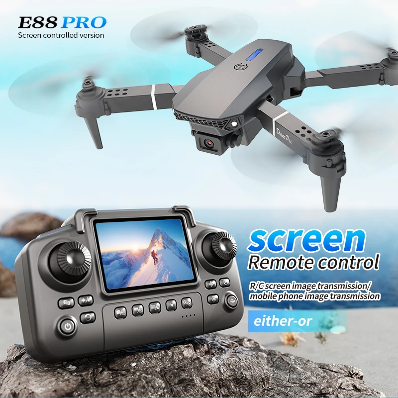 Drone Racing Camera - Professional E88 PRO Drone with screen