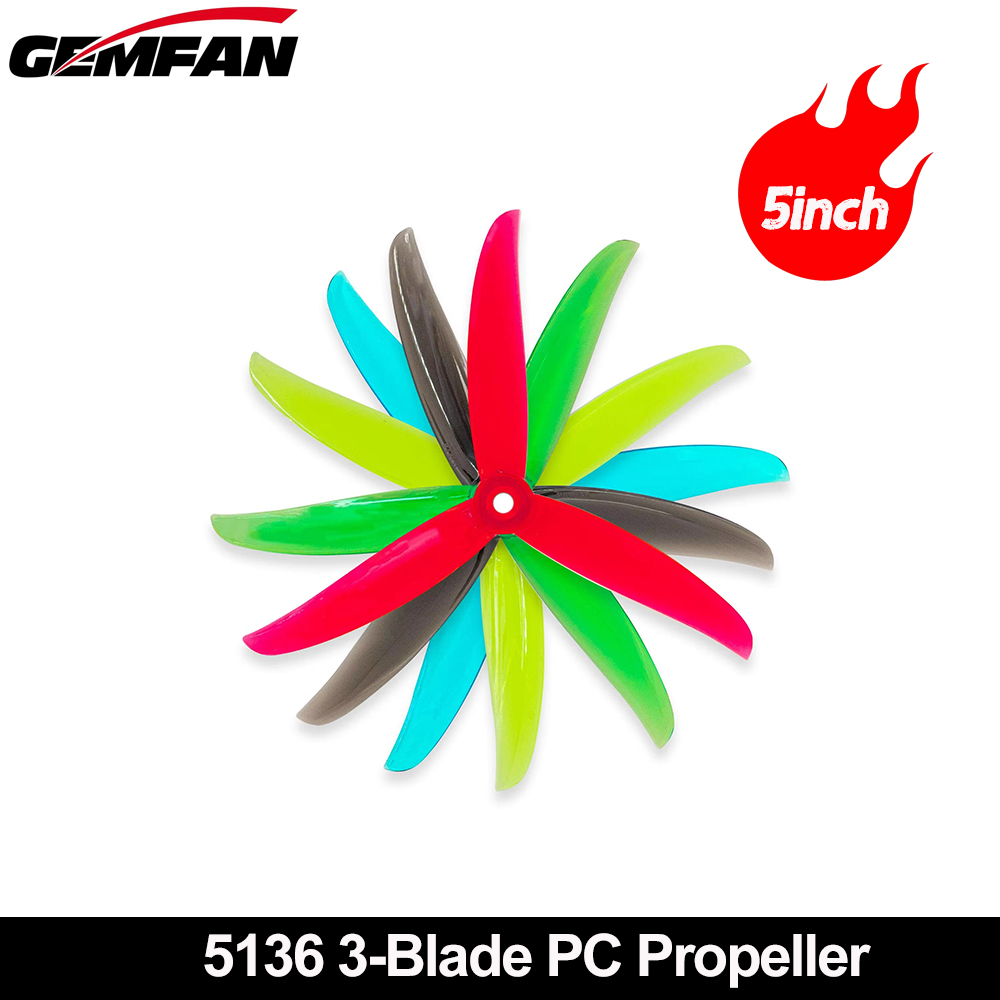 Gemfan VANOVER 5136 3 Blade PC - Drone Racing Propeller ulasan dan harga